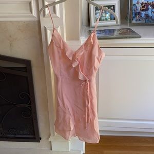 Pink mini cocktail dress